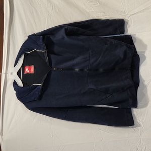 Nike Women's Sportswear zip-up hoodie, dark blue, medium tech fleece